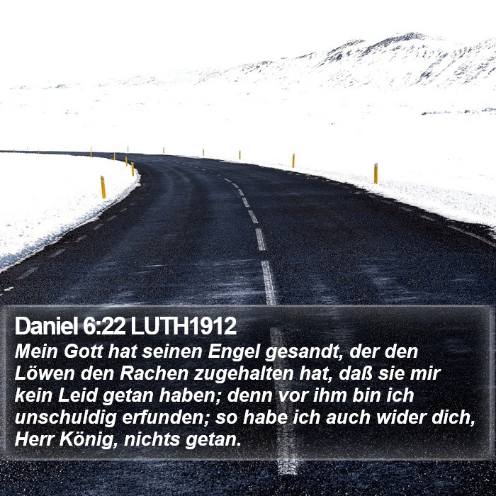 Daniel 6:22 LUTH1912 Bible Study