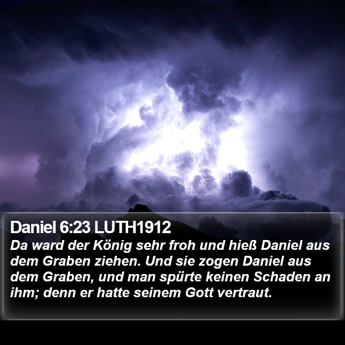 Daniel 6:23 LUTH1912 Bible Study