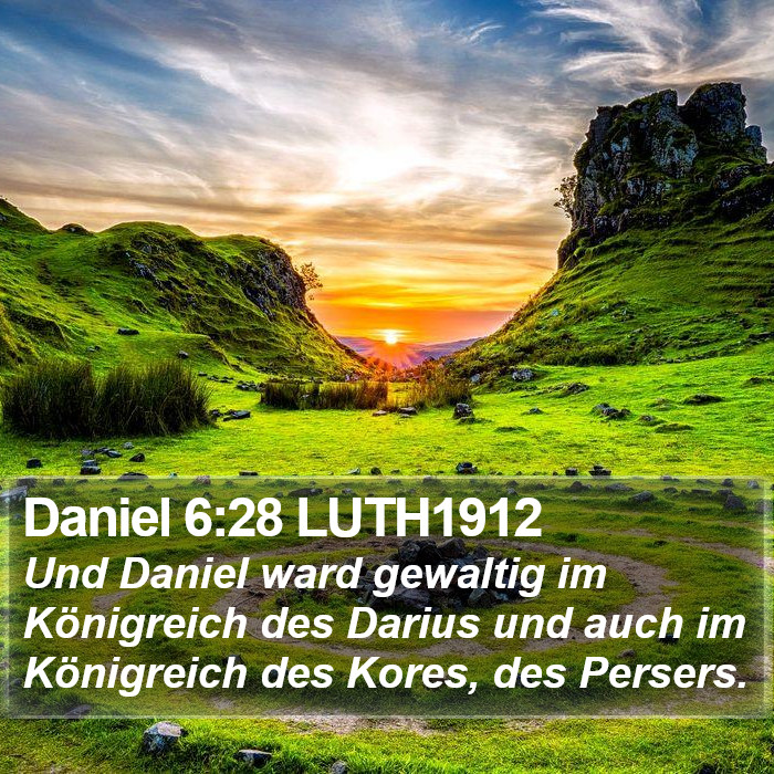 Daniel 6:28 LUTH1912 Bible Study