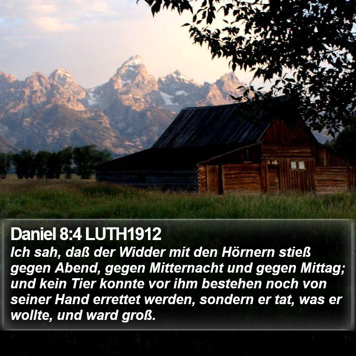 Daniel 8:4 LUTH1912 Bible Study