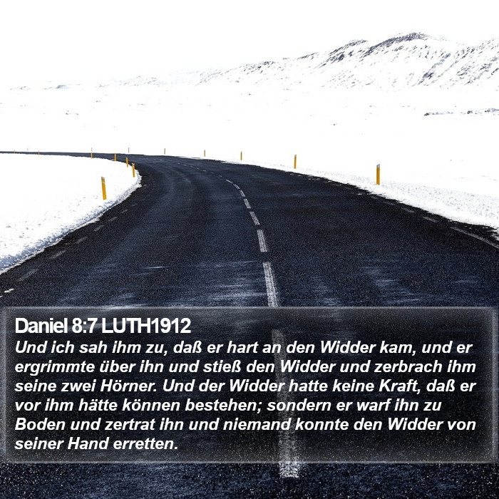 Daniel 8:7 LUTH1912 Bible Study
