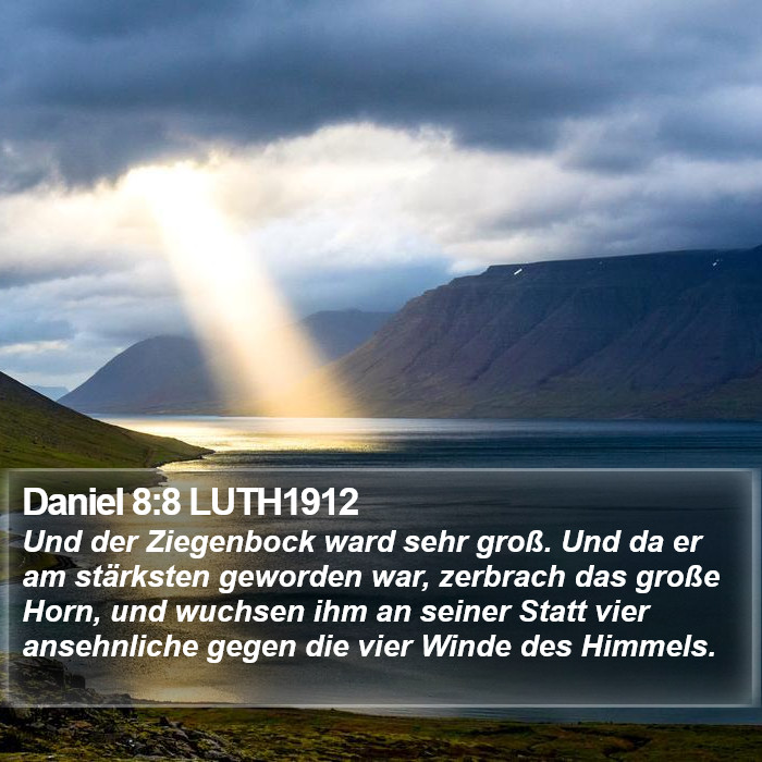 Daniel 8:8 LUTH1912 Bible Study