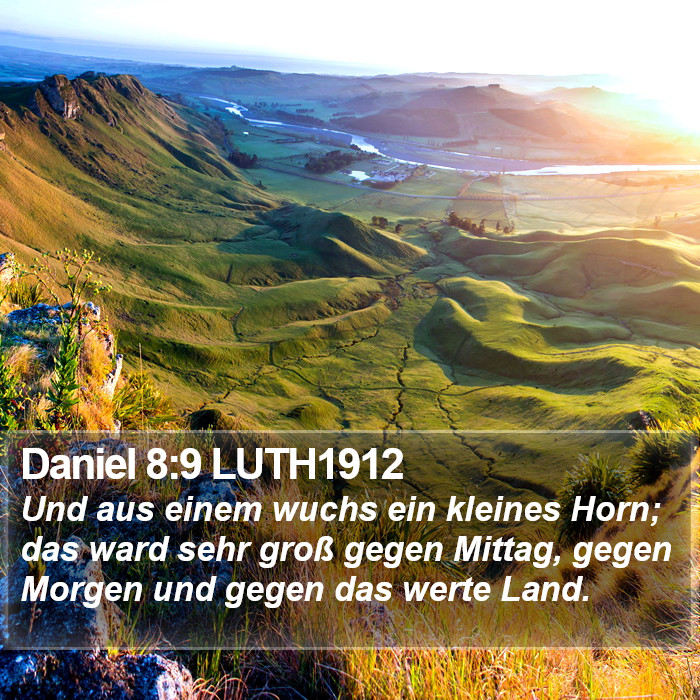 Daniel 8:9 LUTH1912 Bible Study