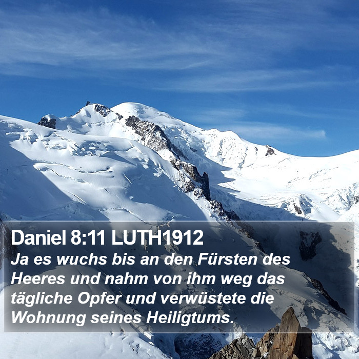Daniel 8:11 LUTH1912 Bible Study