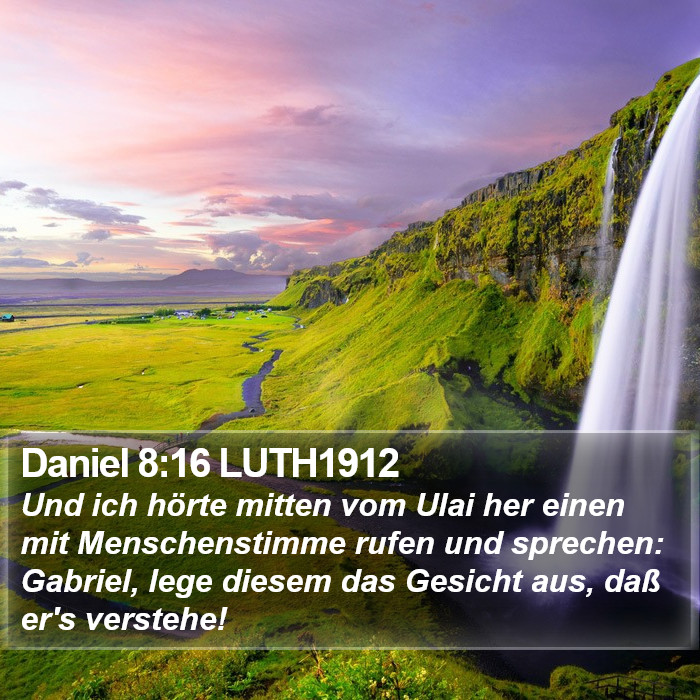 Daniel 8:16 LUTH1912 Bible Study