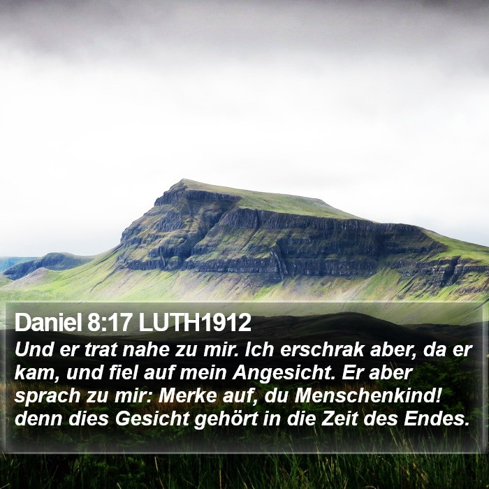 Daniel 8:17 LUTH1912 Bible Study