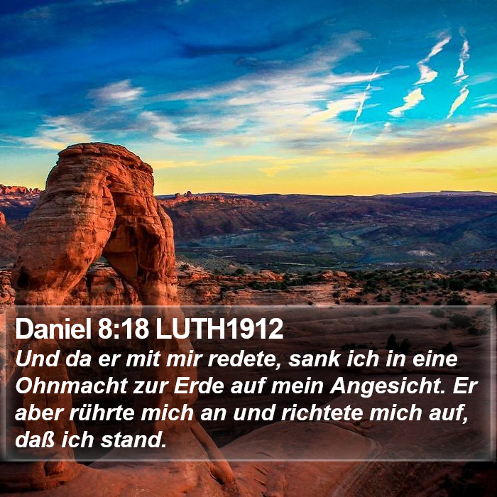 Daniel 8:18 LUTH1912 Bible Study