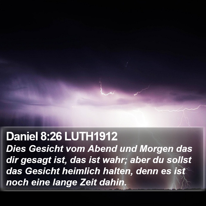 Daniel 8:26 LUTH1912 Bible Study