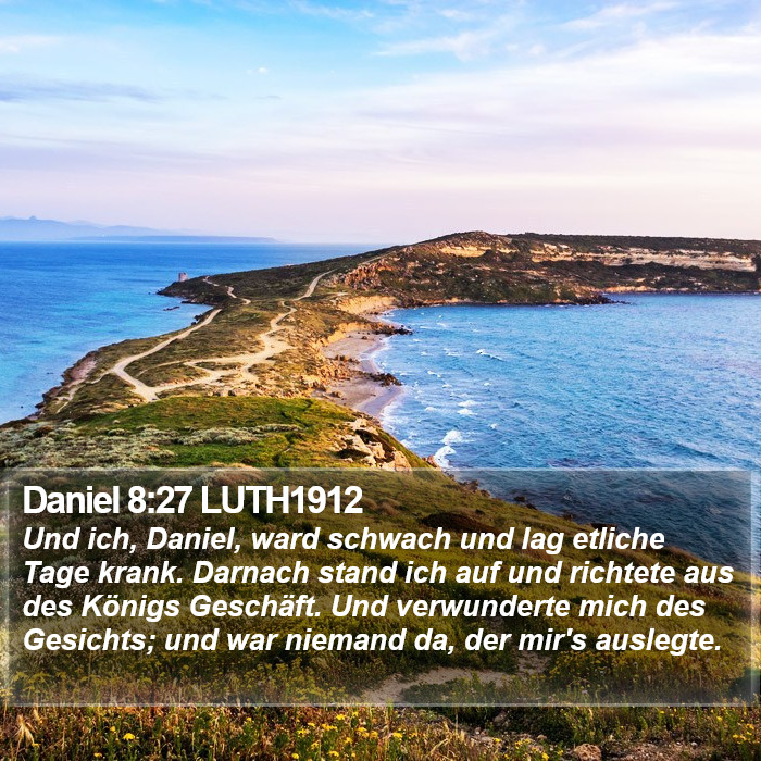 Daniel 8:27 LUTH1912 Bible Study