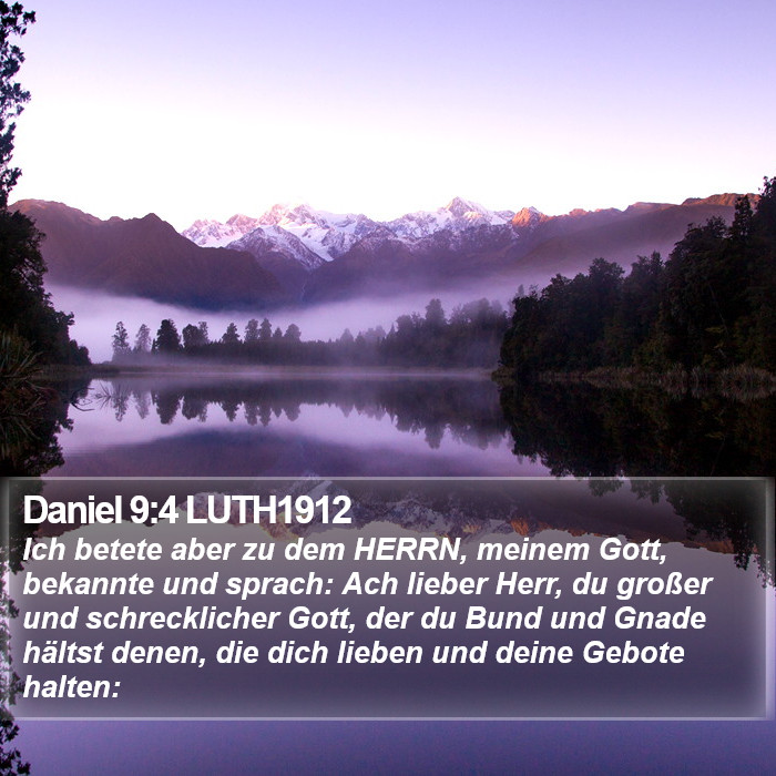 Daniel 9:4 LUTH1912 Bible Study