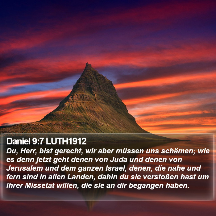 Daniel 9:7 LUTH1912 Bible Study