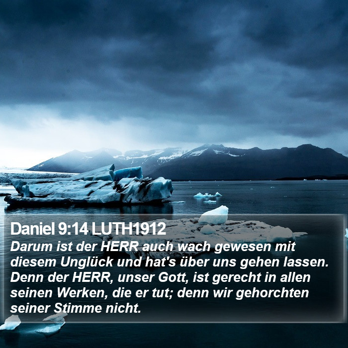 Daniel 9:14 LUTH1912 Bible Study