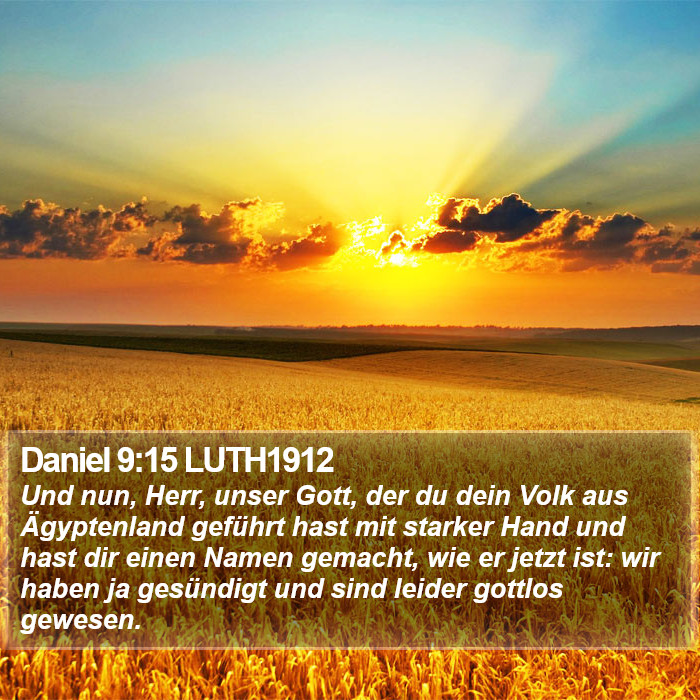 Daniel 9:15 LUTH1912 Bible Study