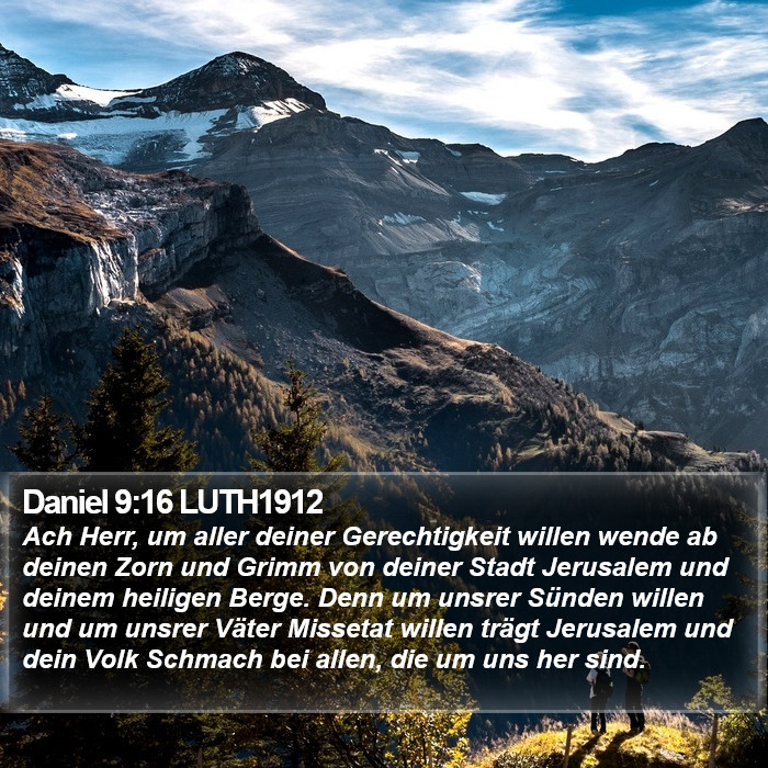 Daniel 9:16 LUTH1912 Bible Study