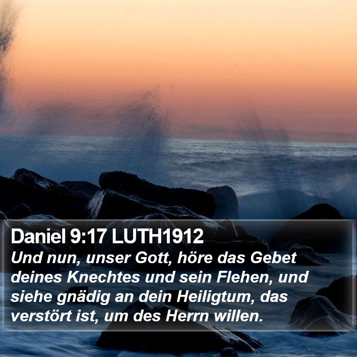 Daniel 9:17 LUTH1912 Bible Study