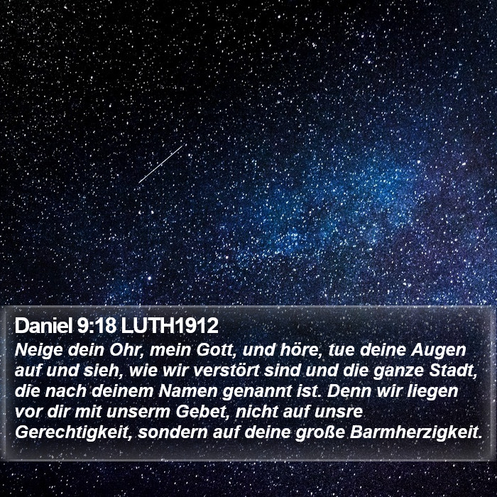 Daniel 9:18 LUTH1912 Bible Study