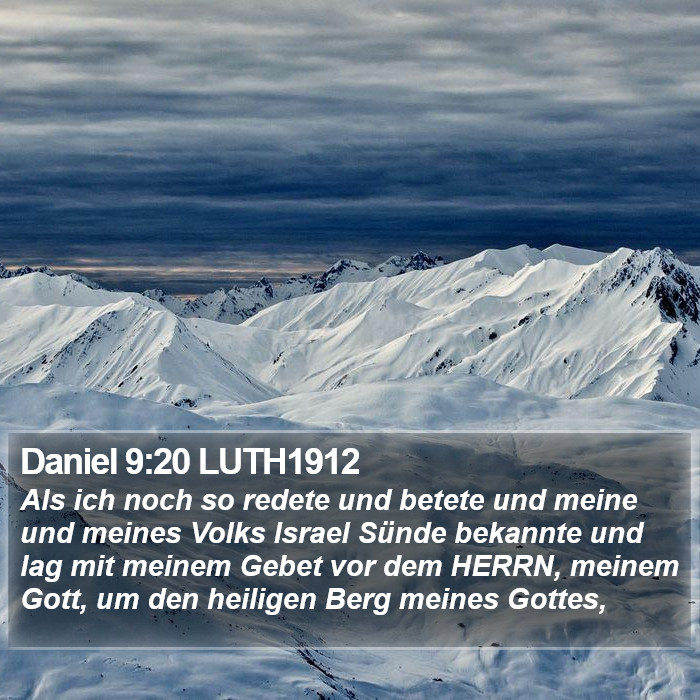 Daniel 9:20 LUTH1912 Bible Study