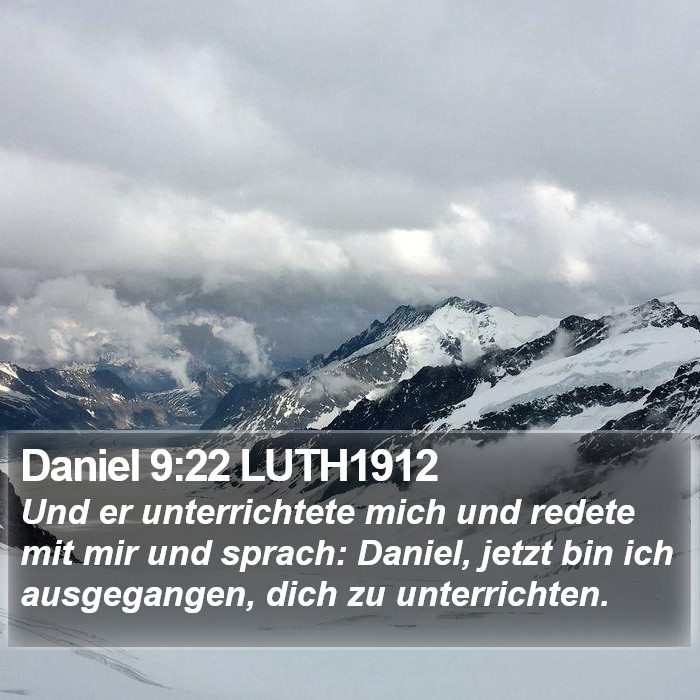 Daniel 9:22 LUTH1912 Bible Study