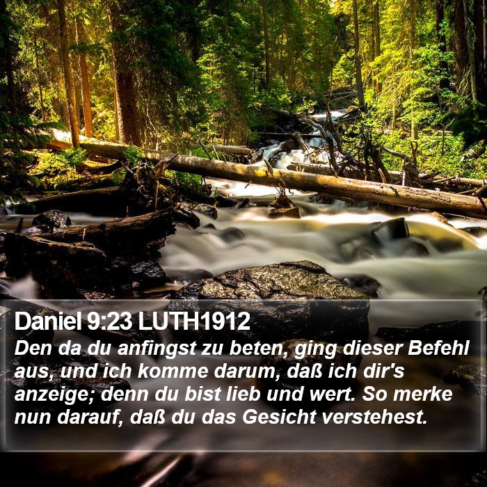 Daniel 9:23 LUTH1912 Bible Study