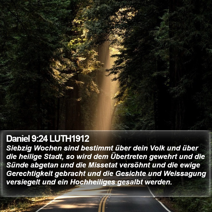 Daniel 9:24 LUTH1912 Bible Study