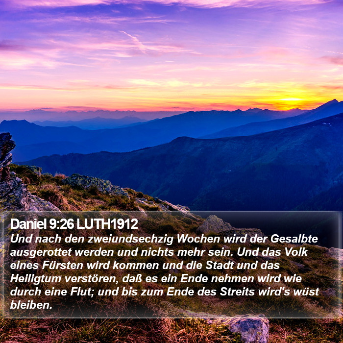 Daniel 9:26 LUTH1912 Bible Study