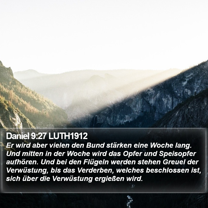 Daniel 9:27 LUTH1912 Bible Study