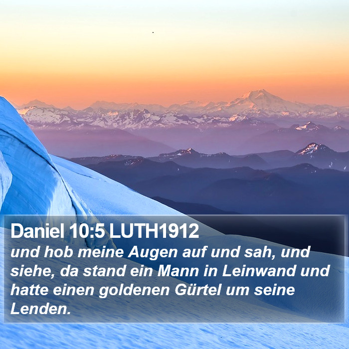 Daniel 10:5 LUTH1912 Bible Study