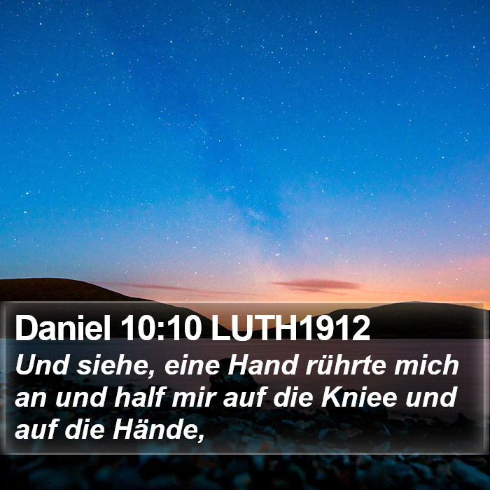 Daniel 10:10 LUTH1912 Bible Study