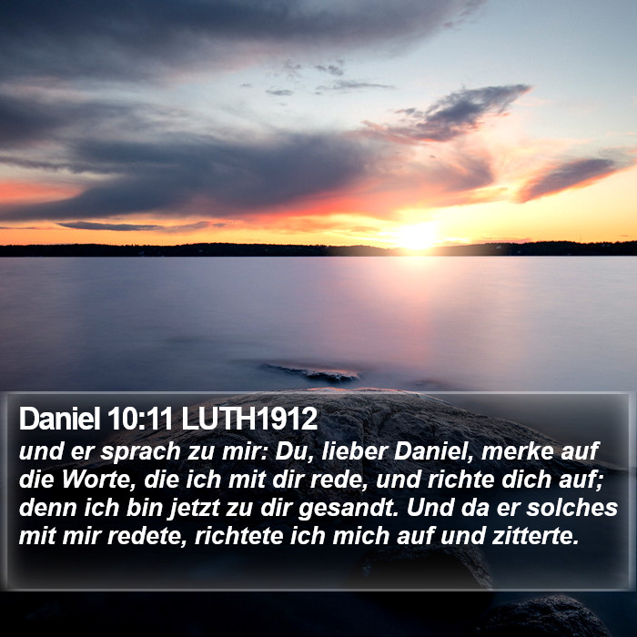 Daniel 10:11 LUTH1912 Bible Study