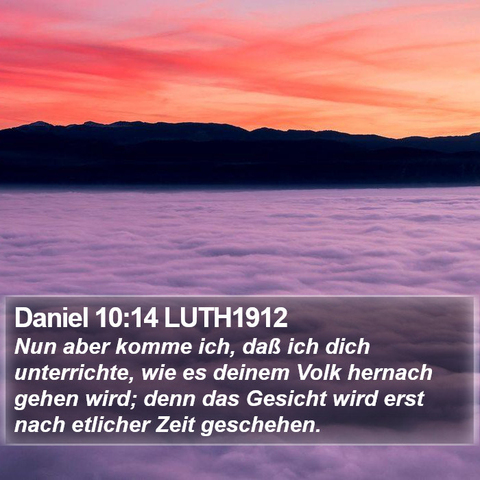 Daniel 10:14 LUTH1912 Bible Study