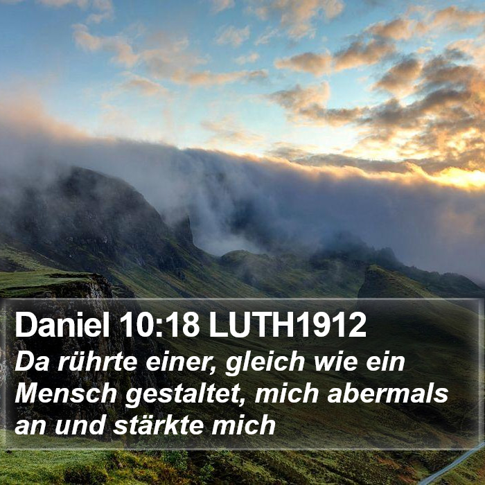 Daniel 10:18 LUTH1912 Bible Study
