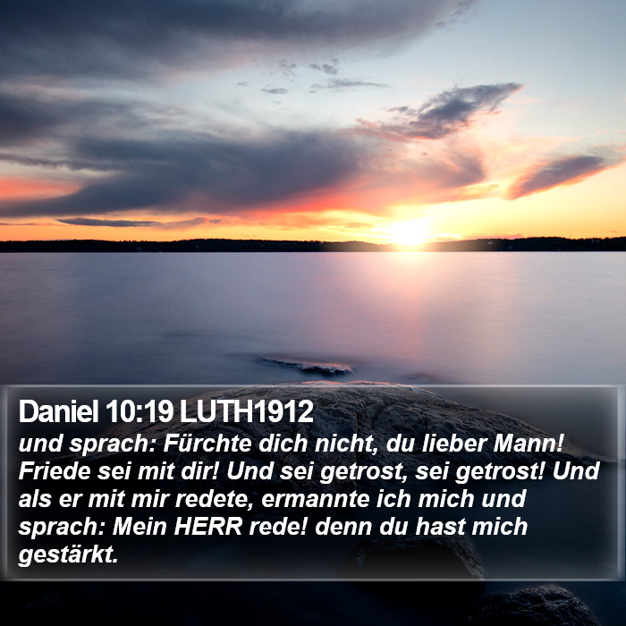 Daniel 10:19 LUTH1912 Bible Study