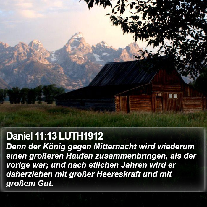 Daniel 11:13 LUTH1912 Bible Study
