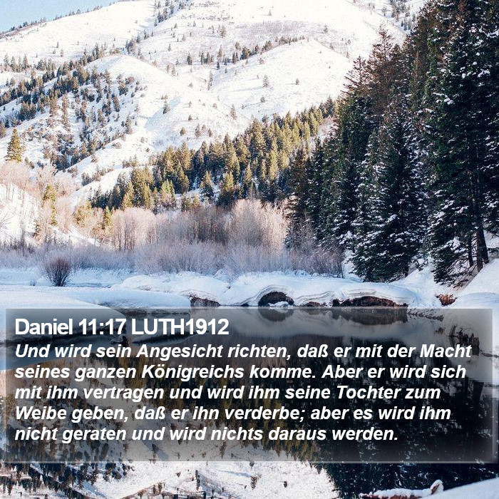 Daniel 11:17 LUTH1912 Bible Study