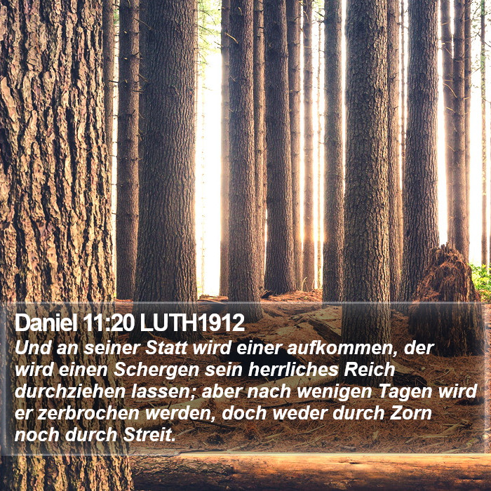 Daniel 11:20 LUTH1912 Bible Study