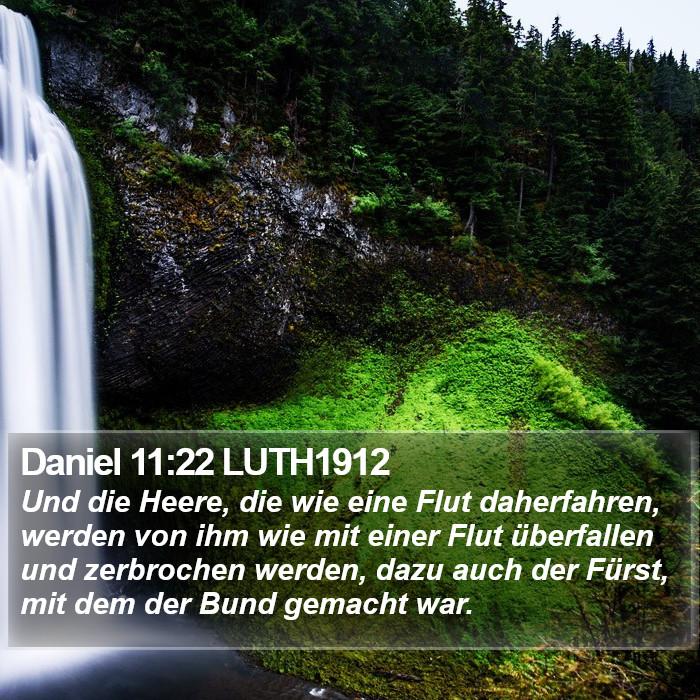 Daniel 11:22 LUTH1912 Bible Study