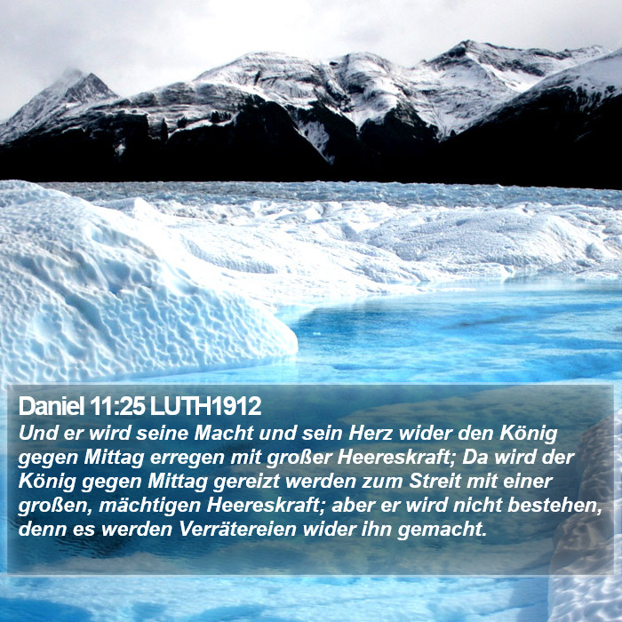 Daniel 11:25 LUTH1912 Bible Study