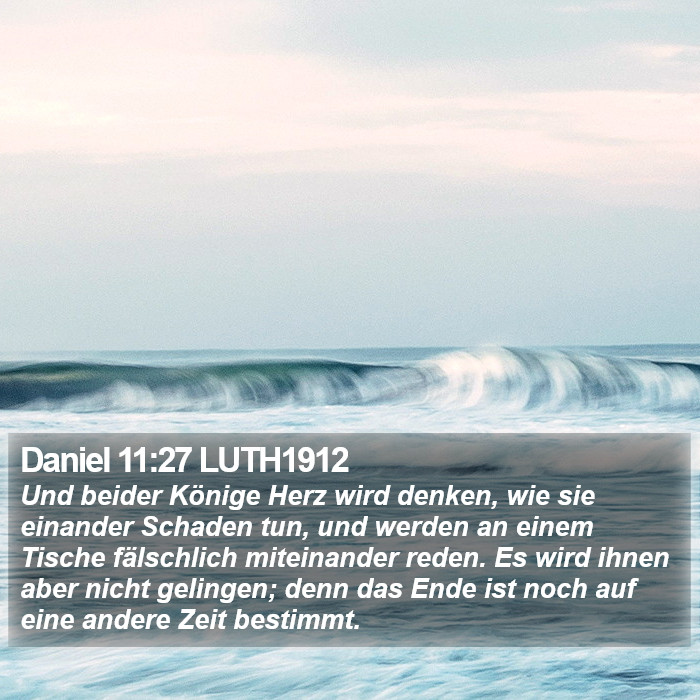 Daniel 11:27 LUTH1912 Bible Study