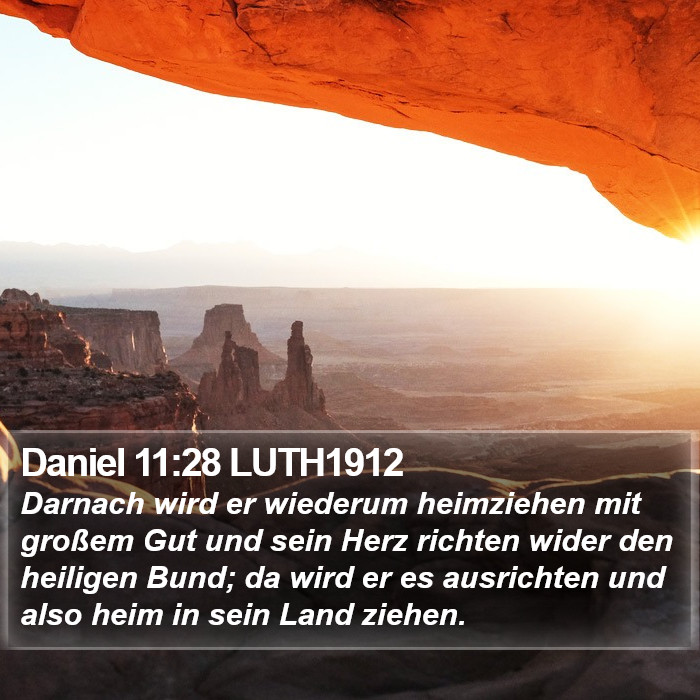 Daniel 11:28 LUTH1912 Bible Study