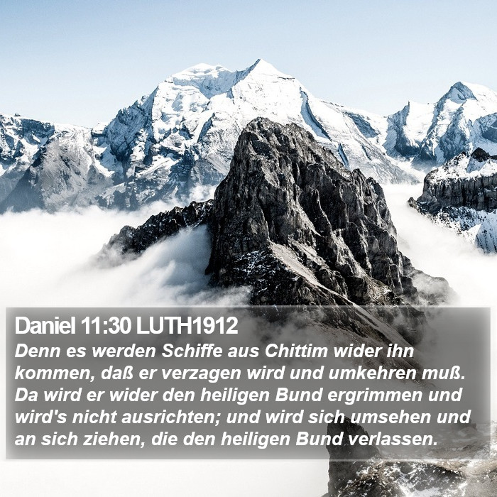 Daniel 11:30 LUTH1912 Bible Study
