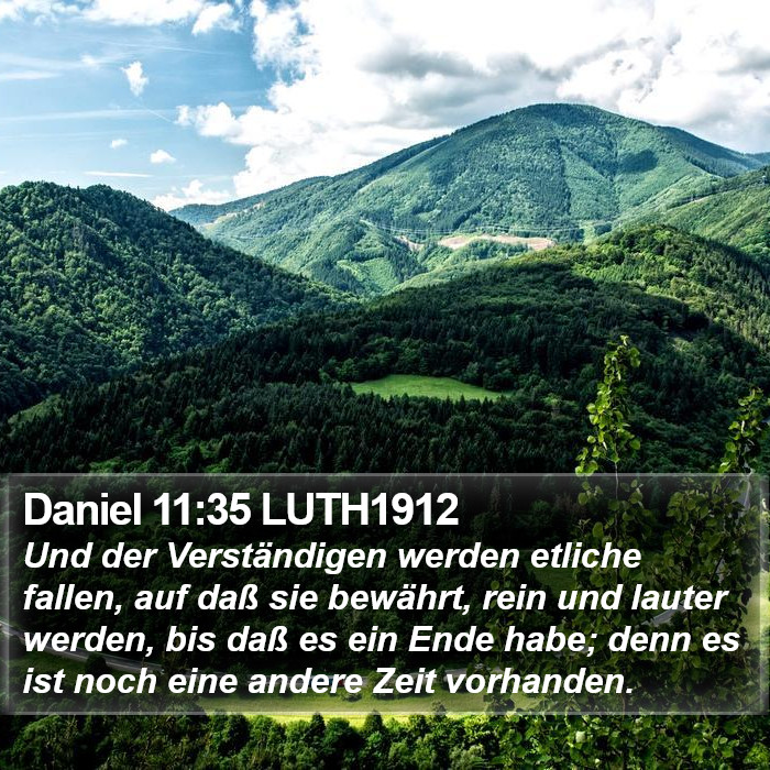 Daniel 11:35 LUTH1912 Bible Study