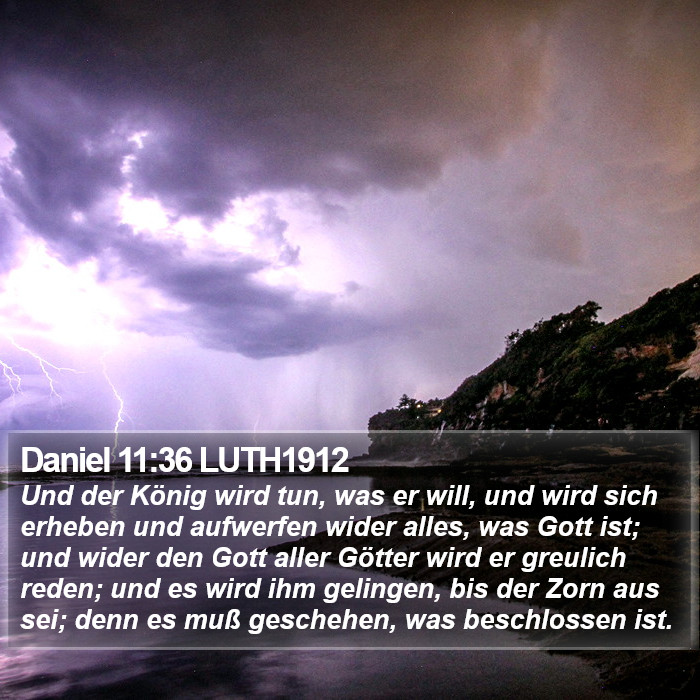 Daniel 11:36 LUTH1912 Bible Study