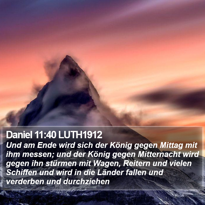 Daniel 11:40 LUTH1912 Bible Study