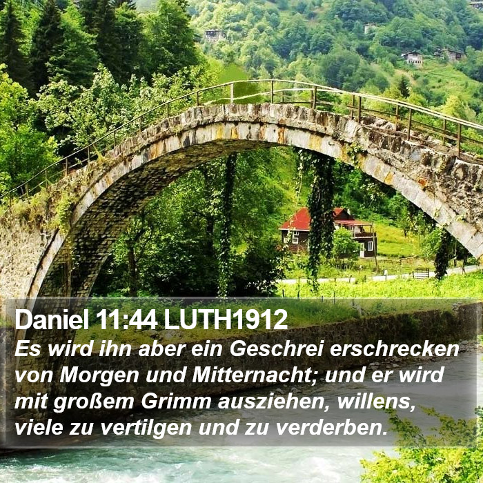 Daniel 11:44 LUTH1912 Bible Study