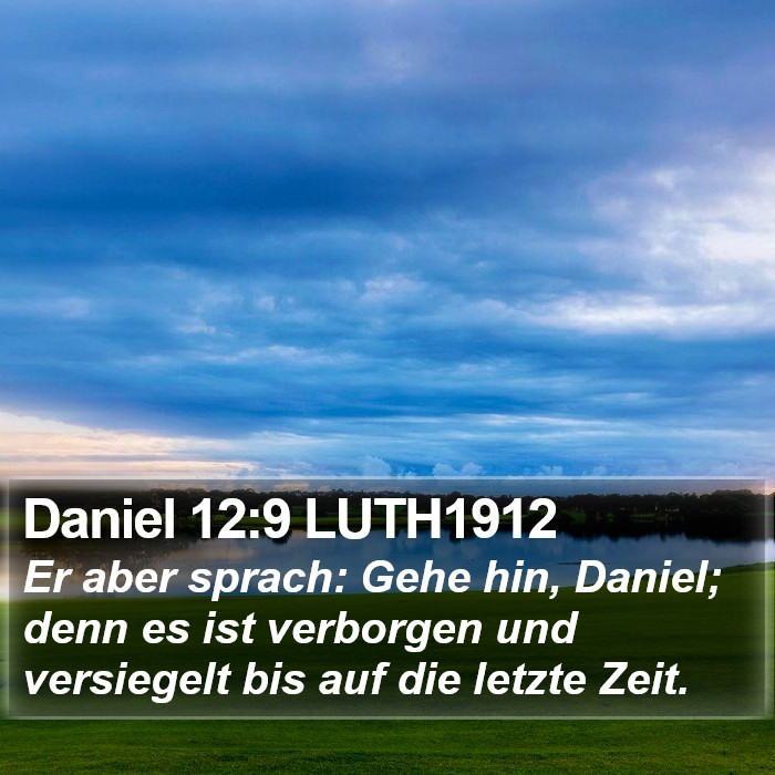 Daniel 12:9 LUTH1912 Bible Study