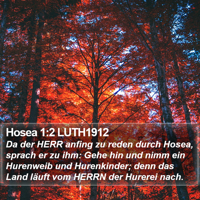 Hosea 1:2 LUTH1912 Bible Study