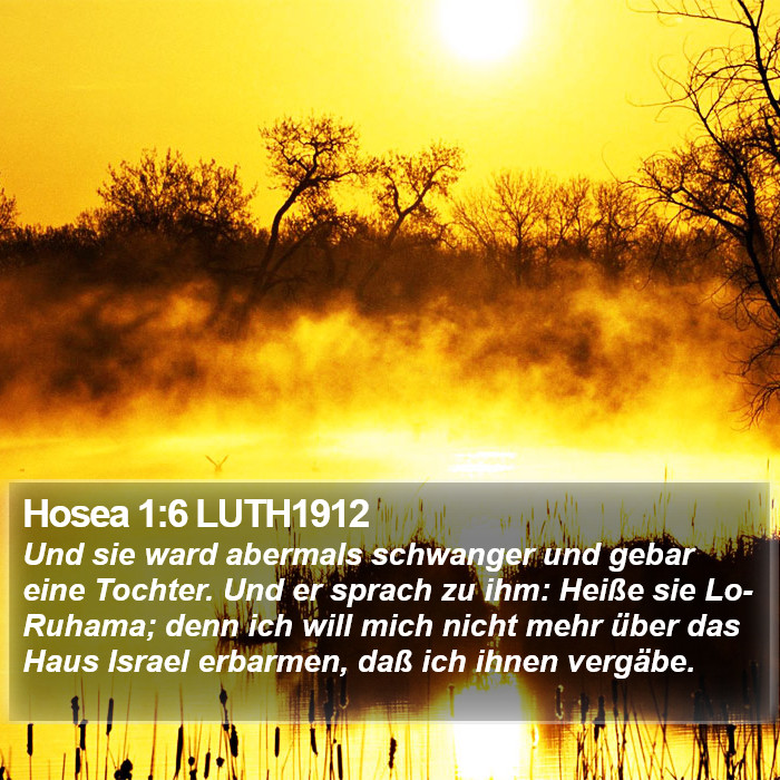 Hosea 1:6 LUTH1912 Bible Study