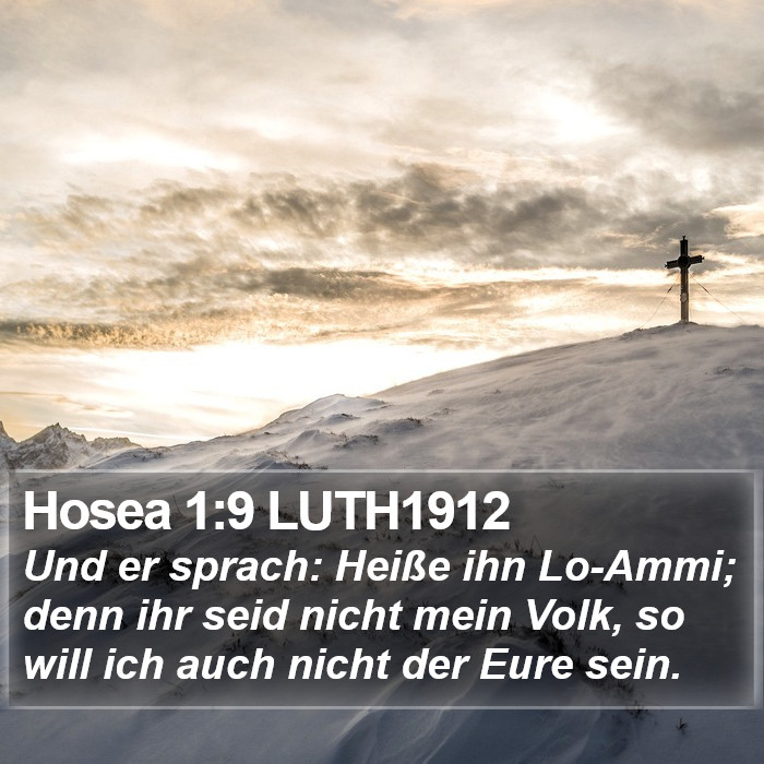 Hosea 1:9 LUTH1912 Bible Study