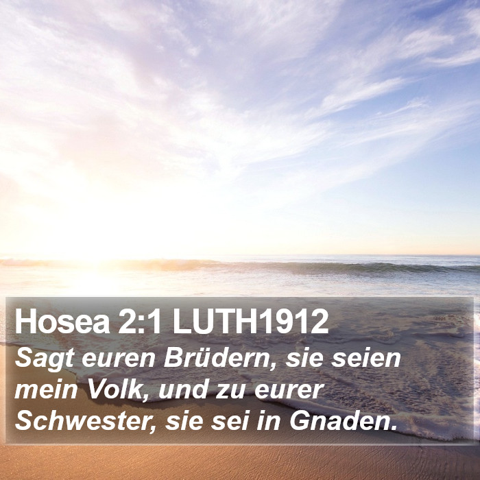 Hosea 2:1 LUTH1912 Bible Study