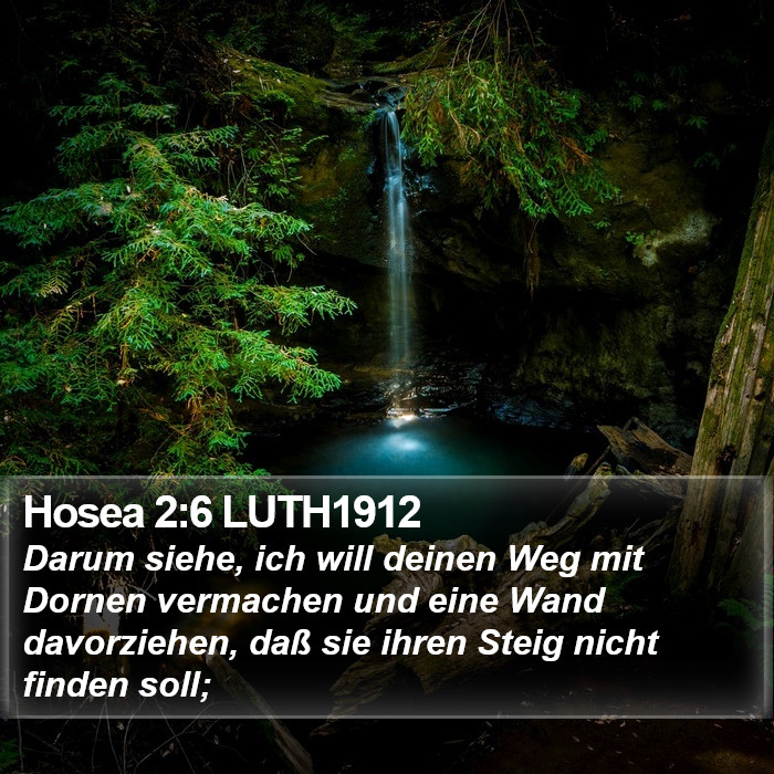 Hosea 2:6 LUTH1912 Bible Study